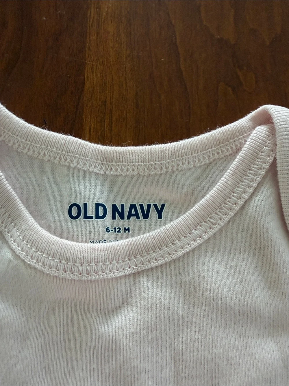 Old Navy Light Pink Cat Face Long-Sleeve Baby One-Piece